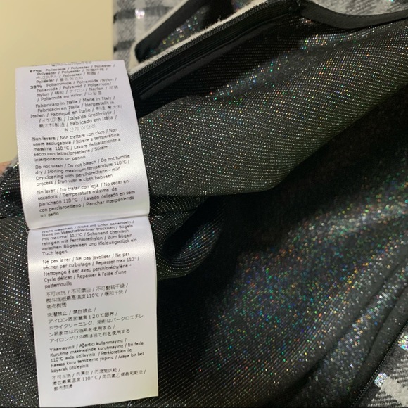 Marco de Vincenzo -- Gray Plaid Virgin Wool Over Metallic Lined Sheath Dress - Picture 10 of 15